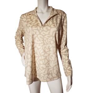 J. McLaughlin Quarter Zip Pullover – Beige – Size XL